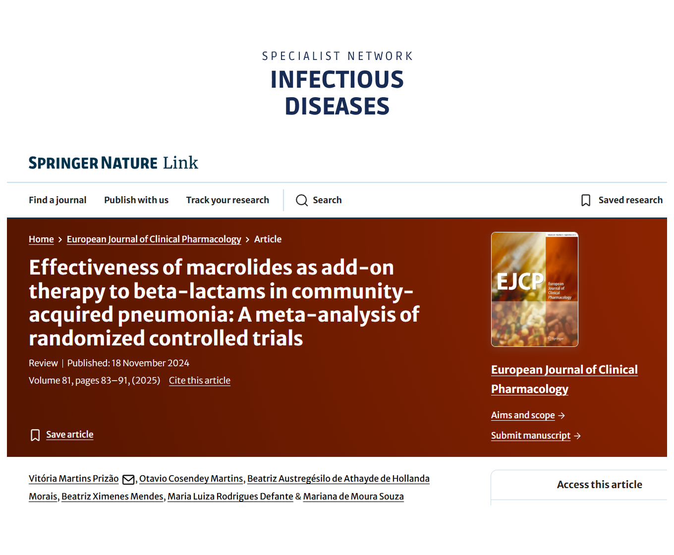 Infectious Diseases